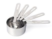 RSVP Endurance 5 Piece Measuring Cup Set Stainless Steel