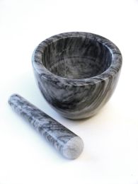 RSVP Grey Marble Mortar and Pestle 