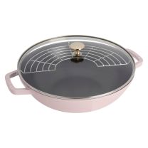 Staub 45 Quart Perfect PanWok - Peony Pink