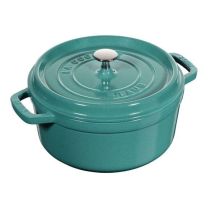 Staub 4 Quart Round Cocotte Turquoise