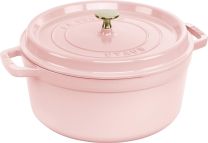 Staub 55Qt Round Oven - Peony Pink
