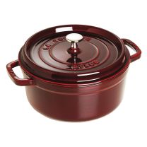 Staub Round Cocotte Dutch Oven 4 Quart Grenadine