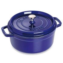 Staub Round Dutch Oven 7 Quart Dark Blue