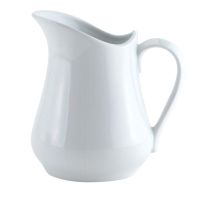 White Porcelain Pitcher Creamer 16 oz