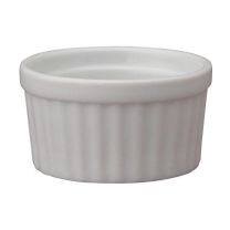 White Porcelain Souffle Ramekin 1 oz