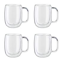 Zwilling Sorento Double Walled Glass Mugs Set of 4