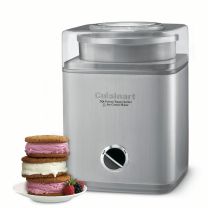 Cuisinart Brushed Stainless Steel 2 Quart Ice Cream Frozen Dessert Maker