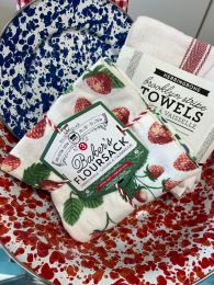 Flour Sack Berry Patch Towels Set of 3