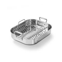All-Clad 14x18in Roaster w Rack Stainless Steel
