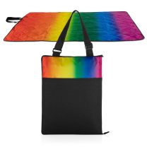 Picnic Time Rainbow Blanket Tote