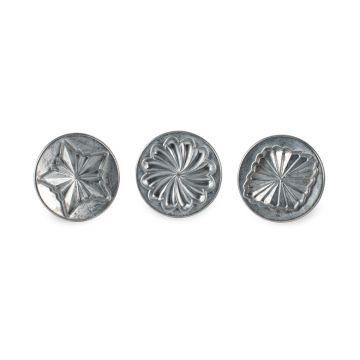 Nordic Ware Pretty Pleated Cookie Stamps, Set of 3
