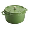 Staub 7 Qt Round Oven, Pistachio