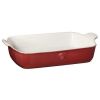 Emile Henry Large Rectangular Baker, Rouge Red, 13x9