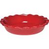 Emile Henry Pie Dish, 9 in, Burgundy