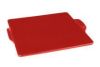 Emile Henry Pizza Stone, Burgundy Red, Square, 14 inch