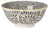Now Designs 6in Stamped Bowl, Black Vines