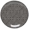 Now Designs 6in Plate, Black and White Geo
