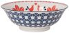 Now Designs 8in Stamped Bowl Red and Navy