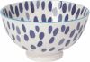 Now Designs Stamped Bowl 4" Blue Floral