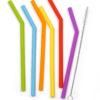 RSVP Short Silicone Straws, Set of 4