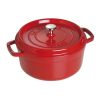 Staub Round Dutch Oven, 5.5 Quart, Cherry