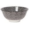 Now Designs Stamped Bowl 6inch Black White Geo