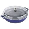 Staub Braiser with Glass Lid, 3.5 Quart, Dark Blue