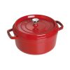 Staub 4 Qt Round Cocotte - Cherry